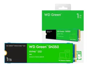 Unidad De Almacenamiento Ssd M.2 Pcie Western Digital 1tb Nvme Sn350, 2280 (wds100t2g0c) 2400mb/s