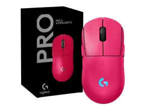 Mouse Inalambrico Logitech G Pro 2 Lightspeed Gaming (910-007291) Hasta 44 000 Dpi, 7 Botones Programables, Receptor Usb, Rosa