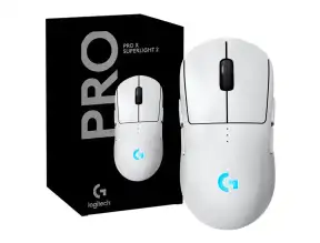 Mouse Inalambrico Logitech G Pro 2 Ligthspeed Gaming (910-007290) Hasta 44.000 Dpi, 7 Botones Programables, Receptor Usb, Blanco