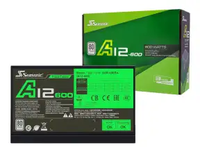 Fuente De Poder Seasonic 600w A12 (ssr-600ra) Atx, 80 Plus White, No Modular, Negro