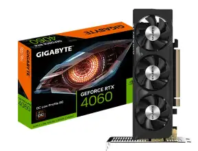 Tarjeta De Video Gigabyte Rtx 4060 Low Profile Oc 8gb Gddr6 (gv-n4060oc-8gl) Geforce Nvidia 128 Bits, 3 Ventiladores 