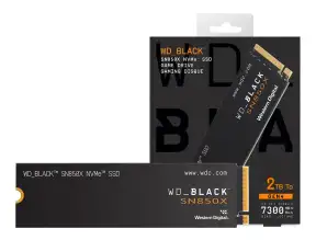 Unidad De Almacenamiento Ssd M.2 Pcie Western Digital 2tb Nvme Sn850x Wd Black, 2280 (wds200t2xhe) 7300mb/s