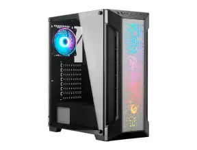 Case Gambyte Extintion S/fuente (extintion) Panel De Vidrio, 3 Ventiladores, Led Argb, Negro