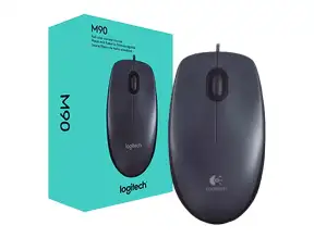 Mouse Logitech M90 (910-004053) Hasta 1000 Dpi, 3 Botones, Negro