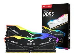 Memoria Ram Teamgroup Ddr5 32gb (16gbx2) T-force Delta Rgb (ff3d532g7200hc34adc01) 72000 Mt/s, Negro, Cl34