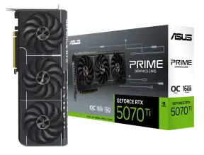 Tarjeta De Video Asus Rtx 5070 Ti Prime Oc 16gb Gddr7 (90yv0mf0-m0aa00) Geforce Nvidia 256 Bits, 3 Ventiladores