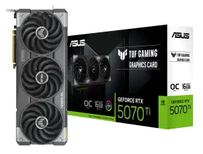 Tarjeta De Video Asus Rtx 5070 Ti Tuf Gaming Oc 16gb Gddr7 (90yv0md0-m0aa00) Geforce Nvidia 256 Bits, 3 Ventiladores