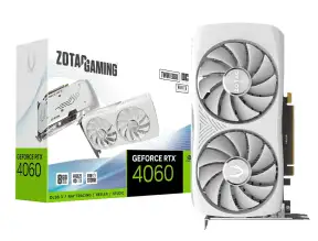 Tarjeta De Video Zotac Rtx 4060 Twin Edge Oc 8gb Gddr6 (zt-d40600q-10m) Geforce Nvidia 128 Bits, 2 Ventiladores Blanco