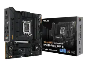 Placa Madre Asus B760m-plus Tuf Gaming Wifi Ii (tuf B760m-plus Wifi Ii) Socket Lga 1700, Ram Ddr5 Buss 7800oc Mt/s, 13va, 12va Gen, Wifi 6e