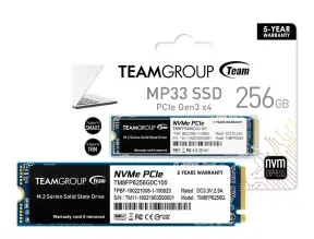 Unidad De Almacenamiento Ssd M.2 Pcie Teamgroup 256gb Nvme Mp33, 2280 (tm8fp6256g0c101)