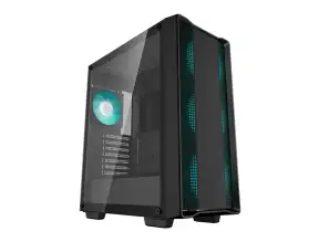 Case Deepcool Gaming Cc560 V2 S/fuente (r-cc560-bkgaa4-g-2) Panel De Vidrio, 4 Ventiladores, Led, Negro