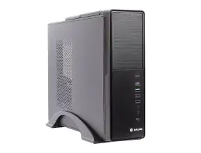 Case Mini Halion Slim Supra S612 Fuente 350w (s612 Pro) 1 Ventilador, Negro