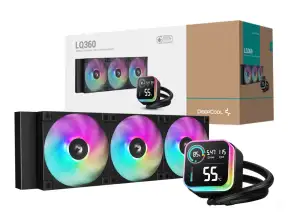 Sistema De Enfriamiento Liquido Deepcool Lq360 (r-lq360-bklsmw-g-1) 3 Ventiladores, 360mm, Led Digital Argb Y Fans