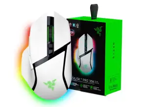 Mouse Inalambrico Razer Basilisk V3 Pro Gaming (rz01-05240200-r3u1) 35000 Dpi, 11 Botones Programables, Rgb, Blanco