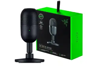 Microfono Razer Seiren V3 Mini (rz19-05050100-r3u1) Interfaz Usb, Negro