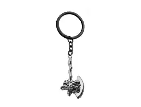 Llavero Dota Dragon Axe Silver, Color Plata, Com EmpuÑadura En Forma De Serpiente 2 Mod ( Dragon Axe Silver )