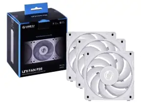 Cooler Para Case Lian Li Uni Fan P28 (p28120-3w) Blanco, 120mm, 3 En 1, Led-argb
