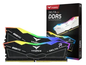 Memoria Ram Teamgroup Ddr5 32gb (16gbx2) T-force Delta Rgb (ff3d532g7600hc36ddc01) 7600 Mt/s, Negro, Cl34