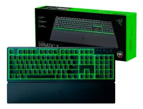 Teclado Gamer Razer Ornata V3 X (rz03-04470200-r3u1) Semi Mecanico, Low Profile, Led, Ingles, Negro