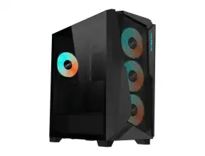 Case Gigabyte C301g S/fuente (gb-c301g) Panel De Vidrio, Led Argb, Negro
