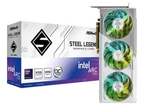 Tarjeta De Video Asrock Arc B580 Stell Legend Oc 12gb Gddr6 (arc-b580 Sl 12go) Intel 192 Bits, 3 Ventiladores