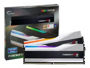 Memoria Ram G.skill Ddr5 64gb (2x32gb) Trident Z5 Rgb (f5-6400j3239g32gx2-tz5rs) 6400 Mt/s, Blanco, Rgb