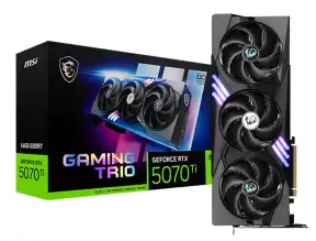 Tarjeta De Video Msi Rtx 5070 Ti Gaming Trio Oc 16gb Gddr7 (rtx-5070-ti-16g-gaming-trio-pc-plus) Geforce Nvidia 256 Bits, 3 Ventiladores