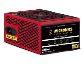 Fuente De Poder Micronics 500w (mic P5000) Atx | Basic | Negro/rojo