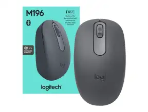 Mouse Inalambrico Logitech M196 (910-007456)  Hasta 1000 Dpi, Receptor Usb, Bluetooth, Grafito
