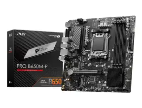 Placa Madre Msi B650m-p Pro (911-b650m-p) Socket Am5, Ram Ddr5 Buss 7200oc Mhz