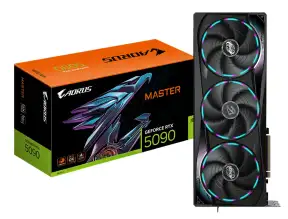Tarjeta De Video Gigabyte Rtx 5090 32gb Gdrr7 Aorus Master (g5090-32vgsl) Geforce Nvidia 512 Bits, 3 Ventiladores