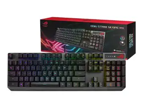 Teclado Gamer Asus Rog Strix Scope Rx (scope Rx Xa05) Mecanico, Switch Red, Optico, Led Rgb, Negro