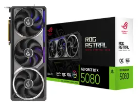Tarjeta De Video Asus Rtx 5080 Rog 16gb Gddr7  (90rogrtx5080o16gbastralit), Astral, 3 Ventiladores