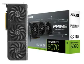 Tarjeta De Video Asus Rtx 5070 Prime Oc 12gb Gddr7 (90-as Rtx5070prime Oc) Geforce Nvidia 192 Bits, 3 Ventiladores