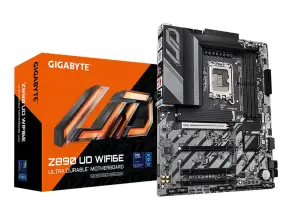 Placa Madre Gigabyte Z890-ud-wifi 6e Gaming (z890-ud-wifige) Socket Lga 1851, Ram Ddr5 9200oc Mt/s, Core Ultra Gen., Wifi 6e,rgb
