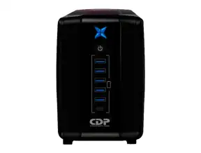 Ups Cdp R-upr1008i 1000va/500w 8 Salidas, 5 Port Usb, 1 Tipo C, Autonomia 40