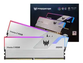 Memoria Ram Predator Ddr5 32gb (16gbx2) Vesta Ii Rgb (bl.9bwwr.379) 6000 Mt/s, Blanco, Rgb