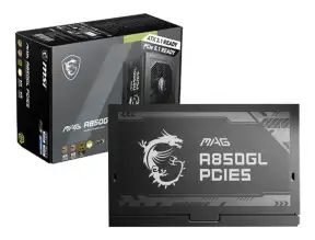 Fuente De Poder Msi 850w Mag A850gl (mag-a850gl) Atx, Full Modular, 80 Plus Gold, Negro