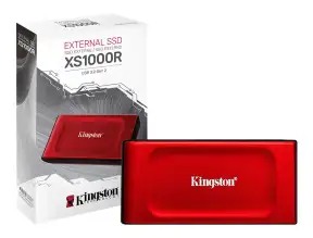 Disco Solido Externo Kingstong 2tb Xs1000r (sxs1000r/2000g) Unidad De Almacenamiento Portable, Usb 3.2, Rojo