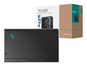 Fuente De Poder Deepcool 650w, Pl650d (r-pl650d-fc0b-eu-v2) Atx, 80 Plus Bronze, No Modular, Negro
