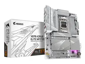 Placa Madre Gigabyte X870 Aorus Elite Wifi7 Ice (x870 Aorus Elite Ice) Socket Am5, Ram Dddr5 Buss 8200oc Mt/s