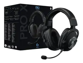 Auricular Logitech G Pro X Gaming Inalambrico (981-000906) Con Microfono, Negro