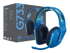 Auricular Inalambrico Logitech Lightspeed Rgb G733 Gaming (981-000942) Con Microfono, Azul