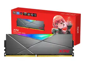 Memoria Ram Xpg Ddr4 16gb Spectrix D50 (ax4u360016g18i-st50) 3600 Mhz, Griss, Rgb