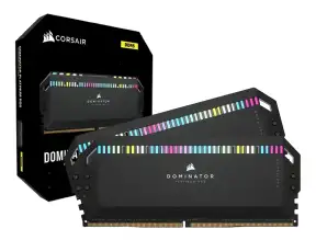 Memoria Ram Corsair Ddr5 32gb (16gbx2) Dominator Platinum (cmt32gx5m2x7200c34) 7200 Mhz, Rgb, Negro