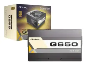 Fuente De Poder Antec 650w Atom G650 (0-761345-20032-5) Atx, 80 Plus Gold, Semi Modular Negro