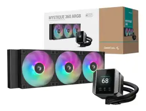 Sistema De Enfriamiento Liquido Deepcool Mystique 360 Argb (r-lx750-bkadsnc-g-1) 3 Ventiladores, 360mm, Led Argb