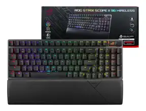 Teclado Gaming Asus Rog Strix Scope Ii 96 Wireless (scope Ii 96 X901) Mecanico, Switch Snow, Led Rgb