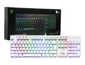 Teclado Gamer Vsg Alnilam (vg-alnilam-whi-blu) Mecanico, Switch Blue, Led Rgb, Blanco