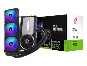 Tarjeta De Video Asus Rtx 5090 Rog Astral Lc 32gb Gdrr7 (90rog-astral-rtx-5090lc ) Geforce Nvidia 512 Bits, 4ventiladores, Led Argb